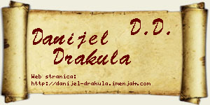 Danijel Drakula vizit kartica